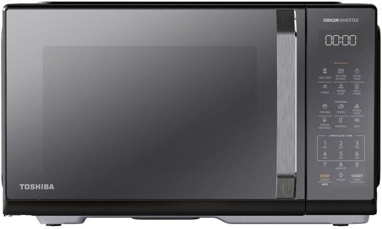 Toshiba Solo Microwave 25 Liter, 900 Watt, With Inverter Technology, Black - MW3-EM25PEI(BK) Toshiba Solo Microwave 25 Liter, 900 Watt, With Inverter Technology, Black - MW3-EM25PEI(BK)